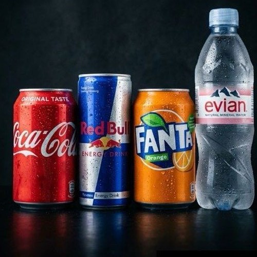 Koude frisdranken, Red Bull en water